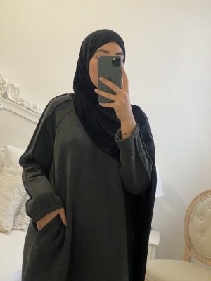 Robe Sweat gris anthracite