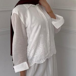 Ensemble Warda broderie anglaise